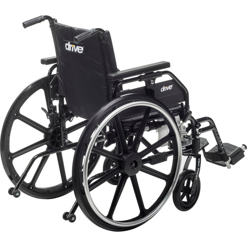 Drive Medical PLA418FBUARAD-SF Viper Plus GT Wheelchair with Universal Armrests, Swing-Away Footrests, 18" Seat